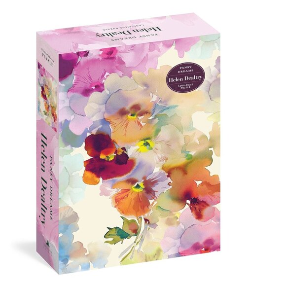 'PANSY DREAMS’ ARTISIAN PUZZLE 1000 PIECES - HELEN DEALTRY ANTHROPOLOGIE ARTIST - Picture 1 of 7